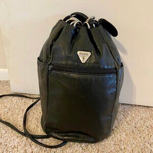 Vintage Guess Leather Backpack Style Handbag